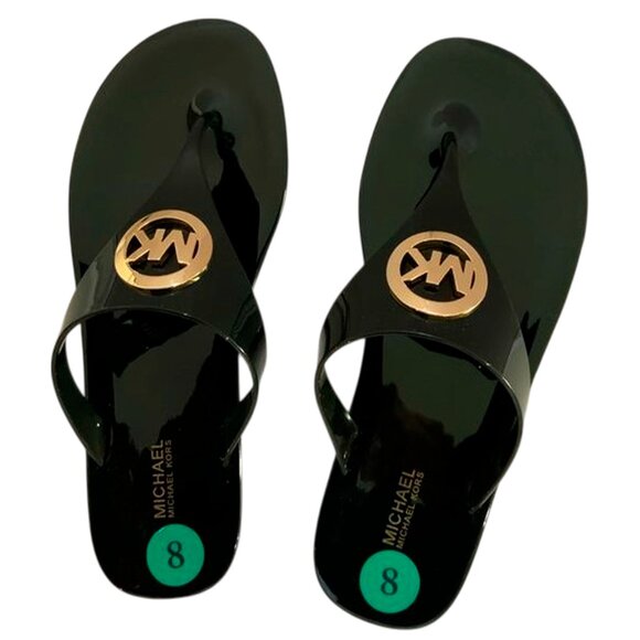 NWT MICHAEL KORS LILLIE JELLY WOMEN'S THONG SANDALS FLIP FLOPS SIZE 7 8 9 10 11 - Picture 3 of 8